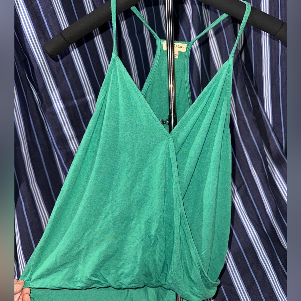 Lily White Teal Camisole Top